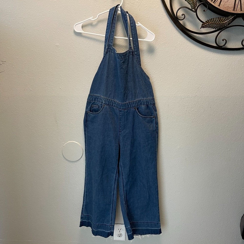 Universal Thread Womens Denim Halter Overalls Size 6